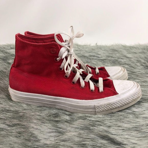 Converse Chuck Taylor All Star II Hi Red/White - Picture 8 of 14